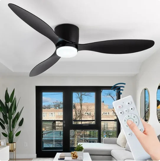 Modern BLDC Ceiling Fan with Light – 6-Speed Reversible Motor, 3CCT Lighting & Remote Control