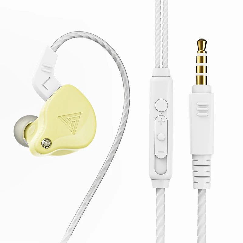 QKZ AK3 FiLe Wired Earphones – In-Ear HiFi Headphones with Microphone