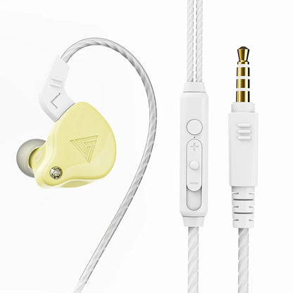 QKZ AK3 FiLe Wired Earphones – In-Ear HiFi Headphones with Microphone