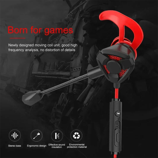G1 Wired Gaming Earbuds – In-Ear Headphones with Microphone for PC, PS4 & Mobile