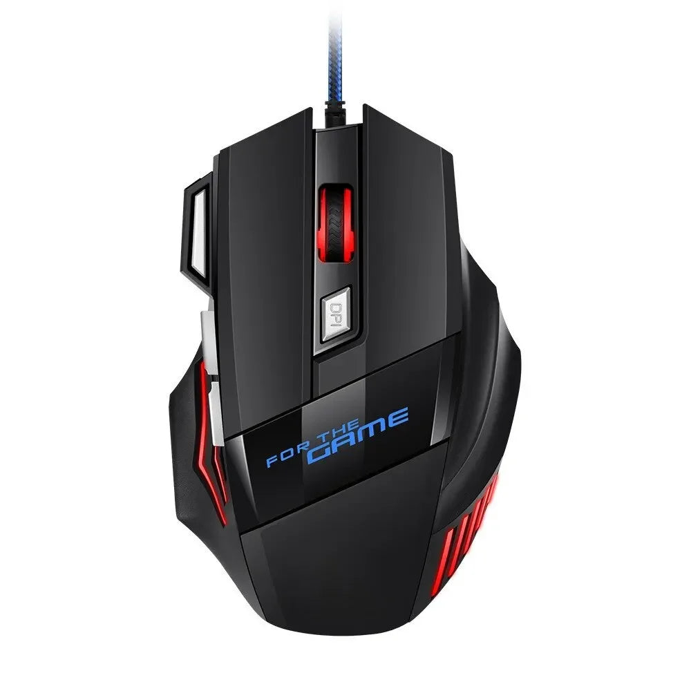 Hyperspeed USB Gaming Mouse – 7D Ergonomic Wired Mouse with RGB Backlighting