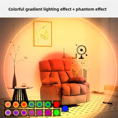 Double-Head RGB Motion Sensor LED Night Light – Rechargeable Magnetic Wall Lamp