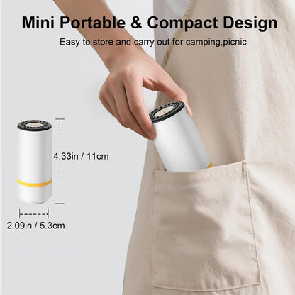 Mini Rechargeable Electric Air Pump – Automatic Vacuum Sealer for Food & Storage Bags