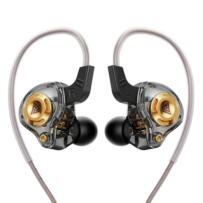 QKZ AK6 Wired Earphones – In-Ear Stereo Headphones with Dynamic Drivers & Microphone