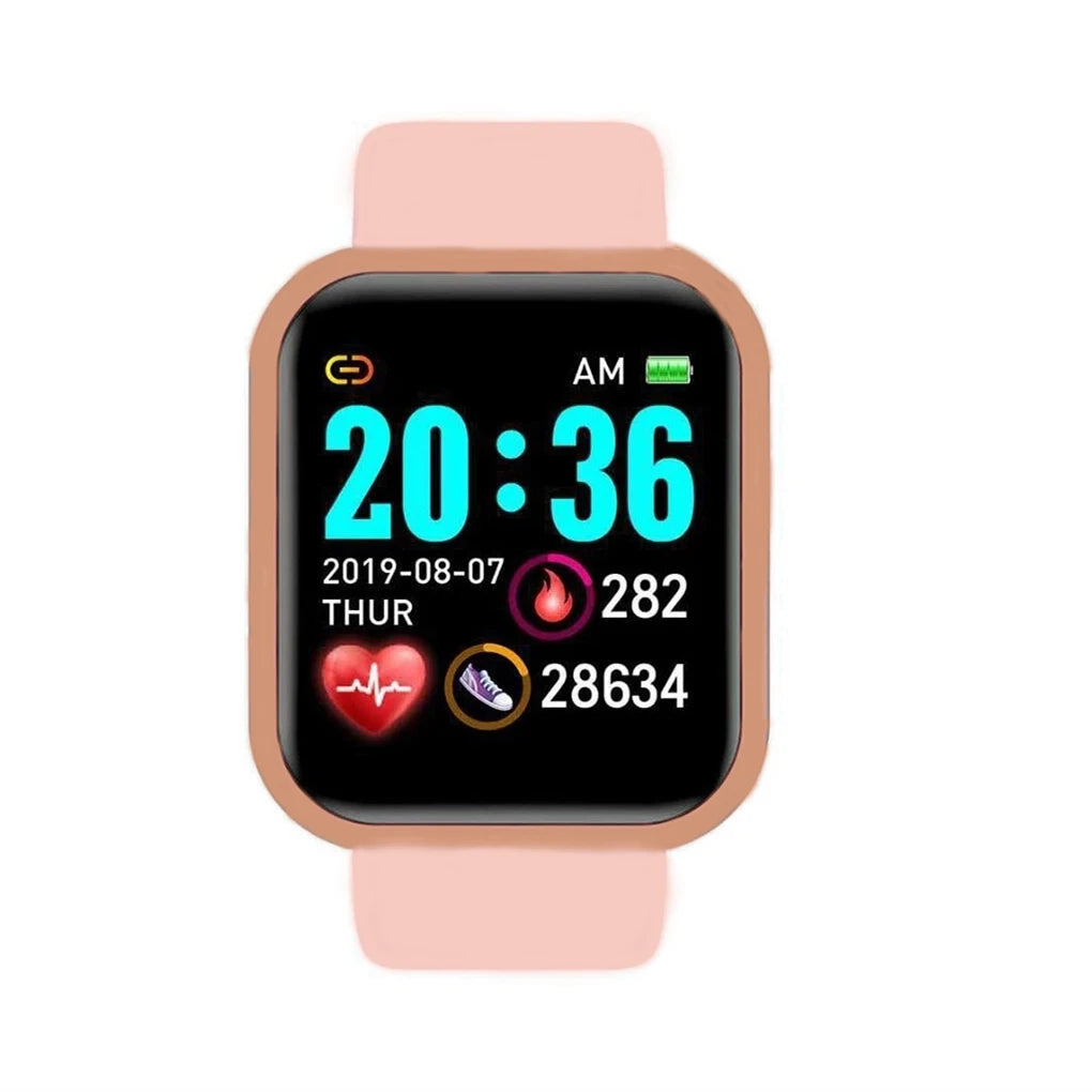 Y68 D20 Smartwatch – Fitness Activity Tracker with Step & Sleep Monitoring, Music Control & Alarm