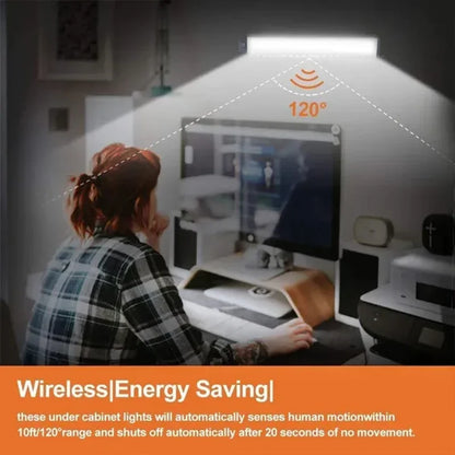 Ultra-Thin Rechargeable Motion Sensor LED Light – Wireless Cabinet & Wardrobe Lamp