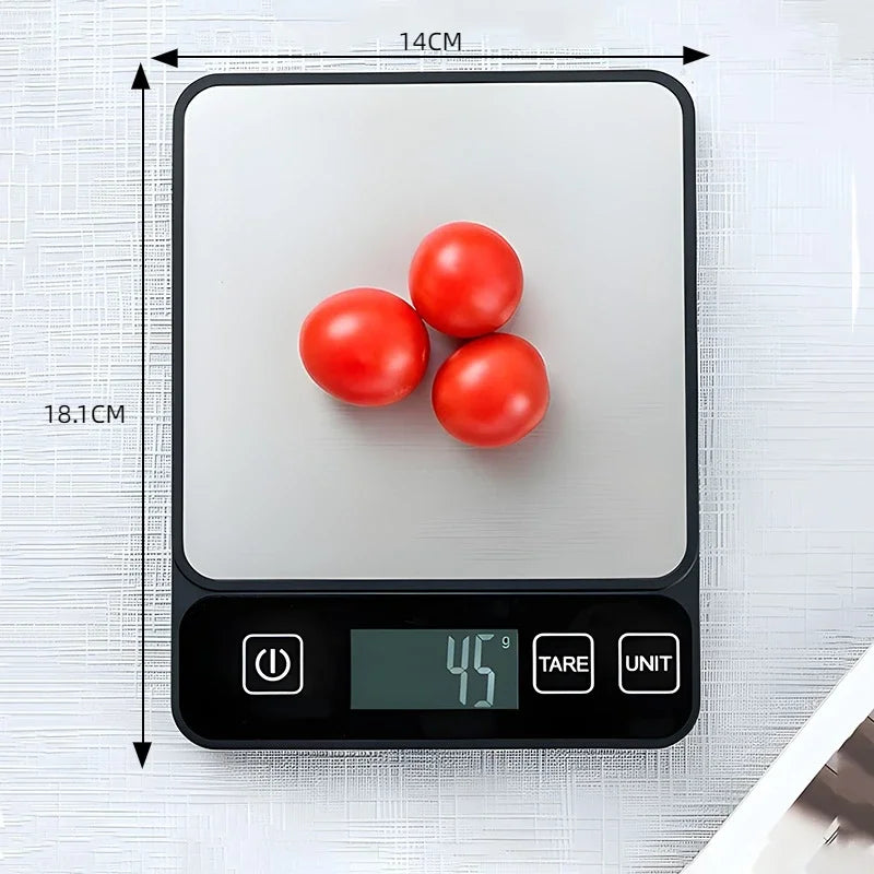 10kg Digital Kitchen Scale – LCD Display Food & Baking Weight Scale with 1g Precision