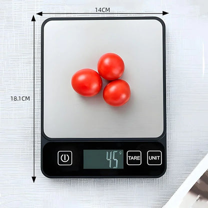 10kg Digital Kitchen Scale – LCD Display Food & Baking Weight Scale with 1g Precision
