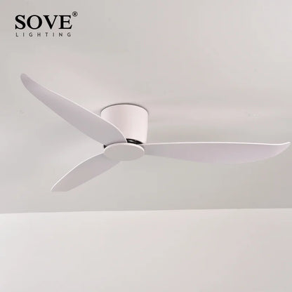 Low-Profile Modern BLDC Ceiling Fan – Remote-Controlled Ventilation Fan for Home