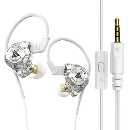 QKZ AK3 FiLe Wired Earphones – In-Ear HiFi Headphones with Microphone