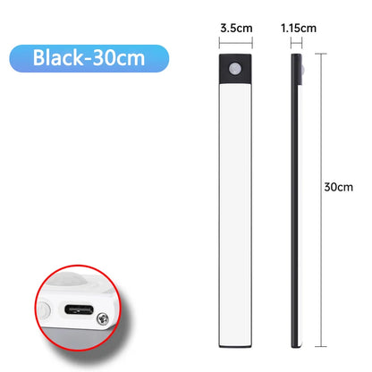 Pzsunly Rechargeable Motion Sensor LED Cabinet Light – Dimmable Wireless Under-Cabinet Lamp