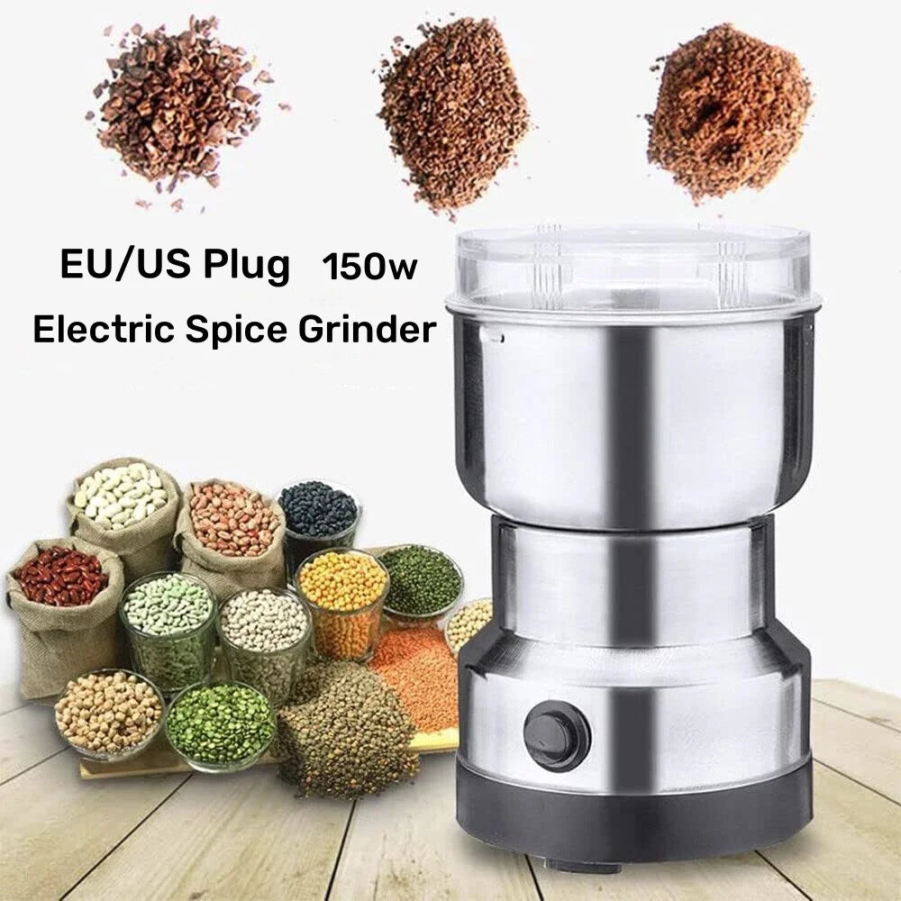 4-Blade Electric Coffee & Grain Grinder – Multifunctional Nut, Bean & Spice Grinder