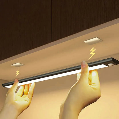 CENSHION USB-C Rechargeable LED Cabinet Light – Dimmable Motion Sensor Bar, 20–60cm