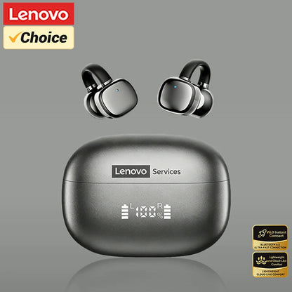 Lenovo RS119 Pro Open-Ear Ear Clip Earbuds – Bluetooth 6.0 Wireless Sports Headphones with Touch Controls
