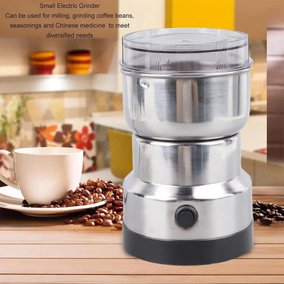 4-Blade Electric Coffee & Grain Grinder – Multifunctional Nut, Bean & Spice Grinder