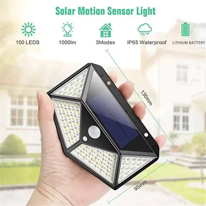 ESMARTER Solar LED Outdoor Spotlight – IP65 Waterproof Motion Sensor Garden Light
