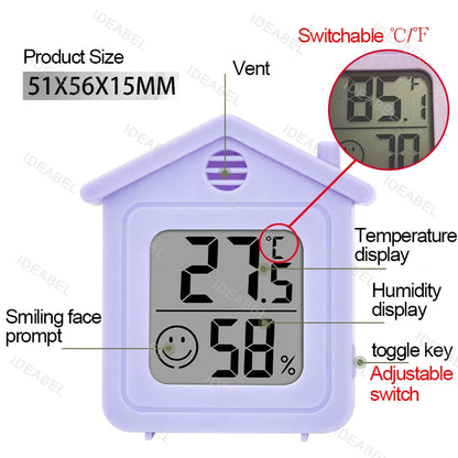 Digital Indoor Temperature & Humidity Meter – LCD Room Thermometer & Hygrometer for Home